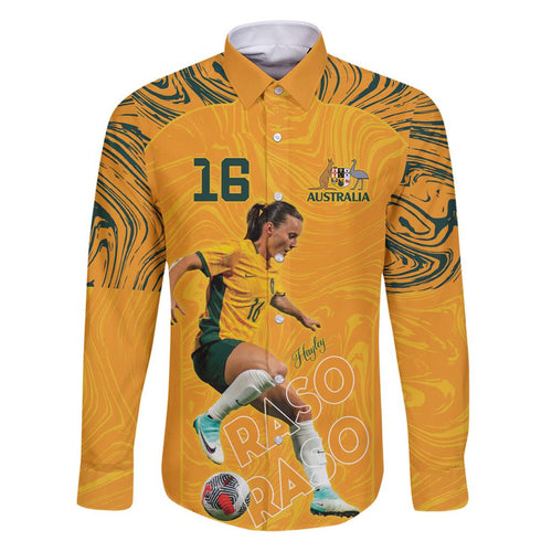 Hayley Raso Australia Matildas Family Matching Puletasi and Hawaiian Shirt