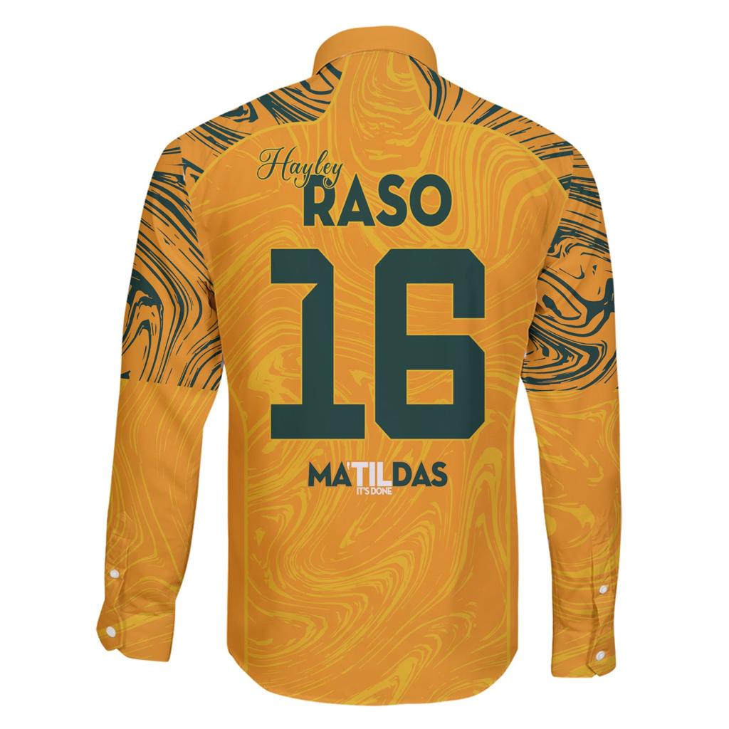 Hayley Raso Australia Matildas Family Matching Short Sleeve Bodycon Dress and Hawaiian Shirt