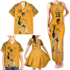 Hayley Raso Australia Matildas Family Matching Tank Maxi Dress and Hawaiian Shirt
