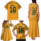 Hayley Raso Australia Matildas Family Matching Tank Maxi Dress and Hawaiian Shirt