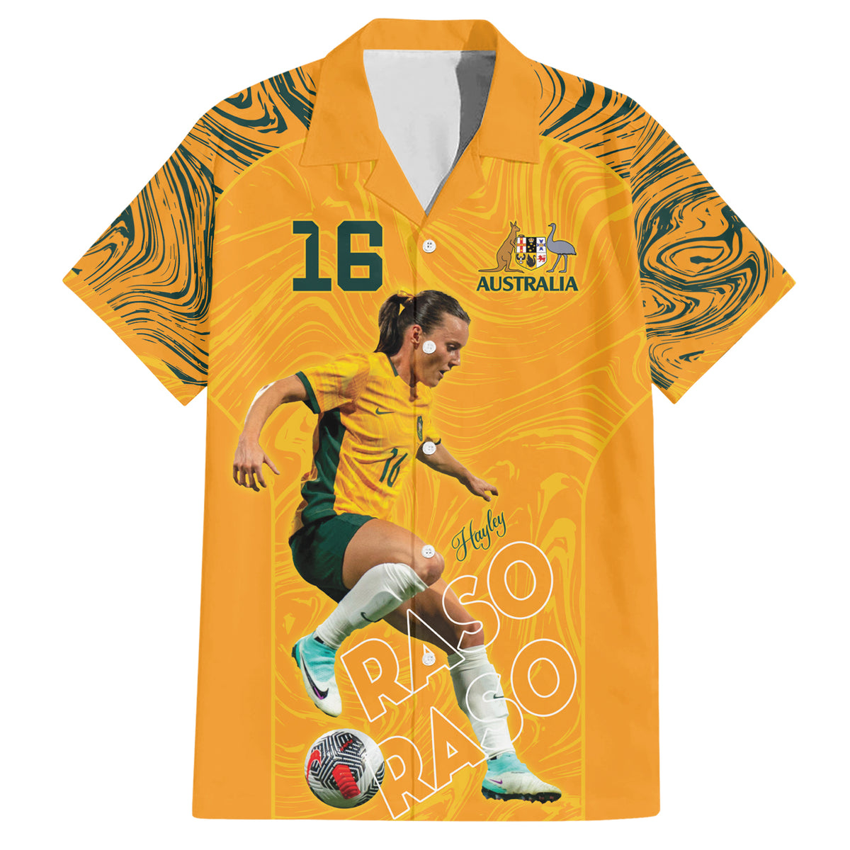 Hayley Raso Australia Matildas Hawaiian Shirt