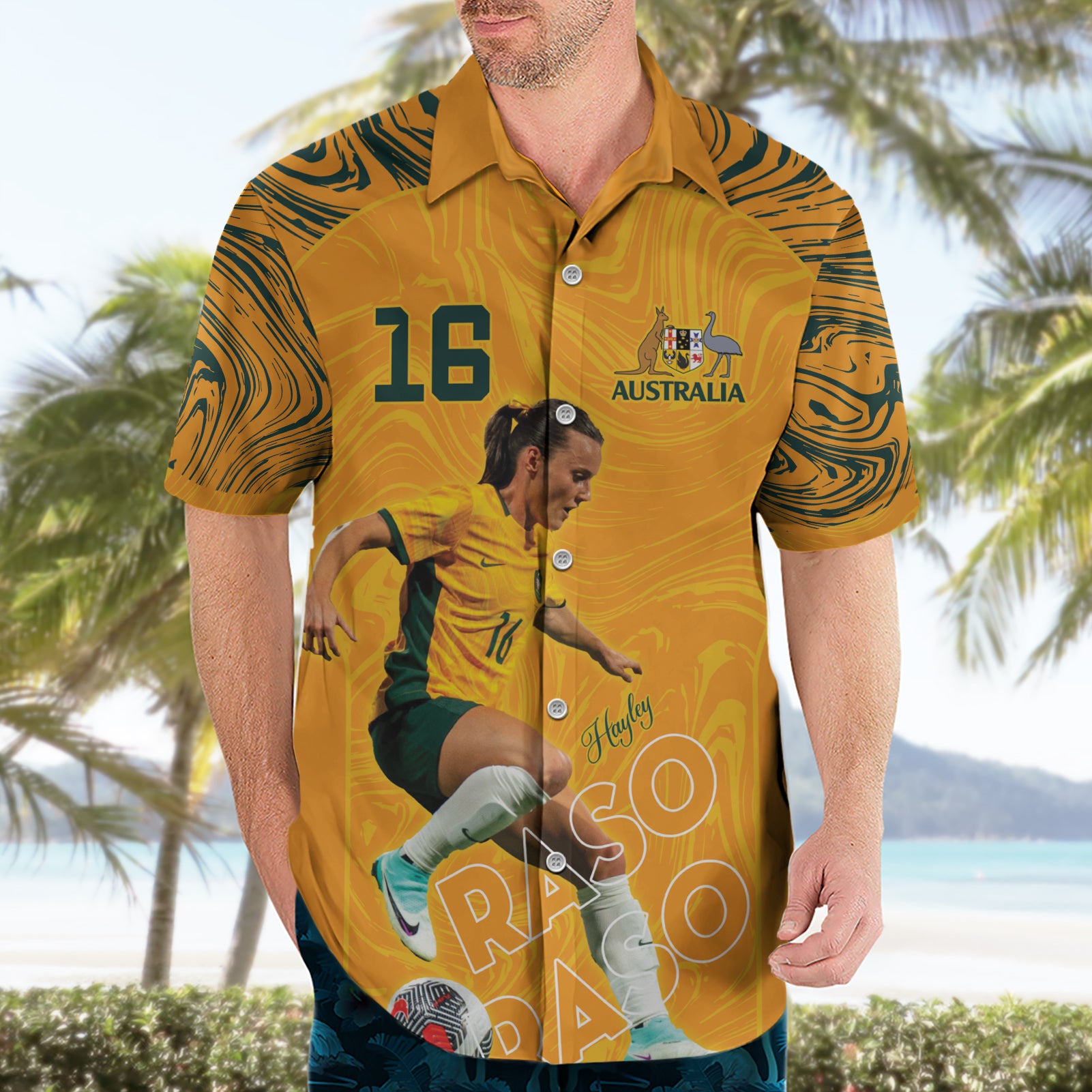 Hayley Raso Australia Matildas Hawaiian Shirt