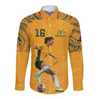 Hayley Raso Australia Matildas Long Sleeve Button Shirt