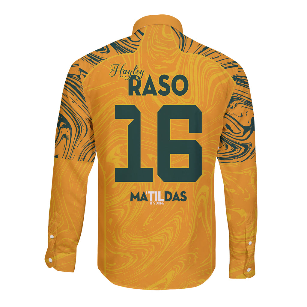 Hayley Raso Australia Matildas Long Sleeve Button Shirt