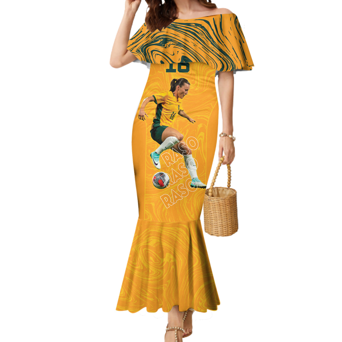Hayley Raso Australia Matildas Mermaid Dress