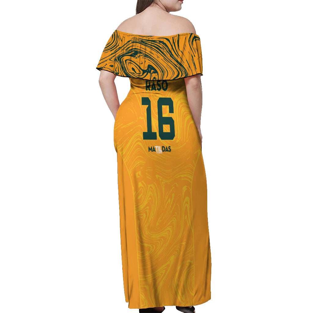Hayley Raso Australia Matildas Off Shoulder Maxi Dress