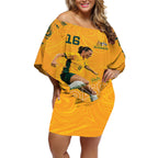 Hayley Raso Australia Matildas Off Shoulder Short Dress