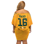 Hayley Raso Australia Matildas Off Shoulder Short Dress