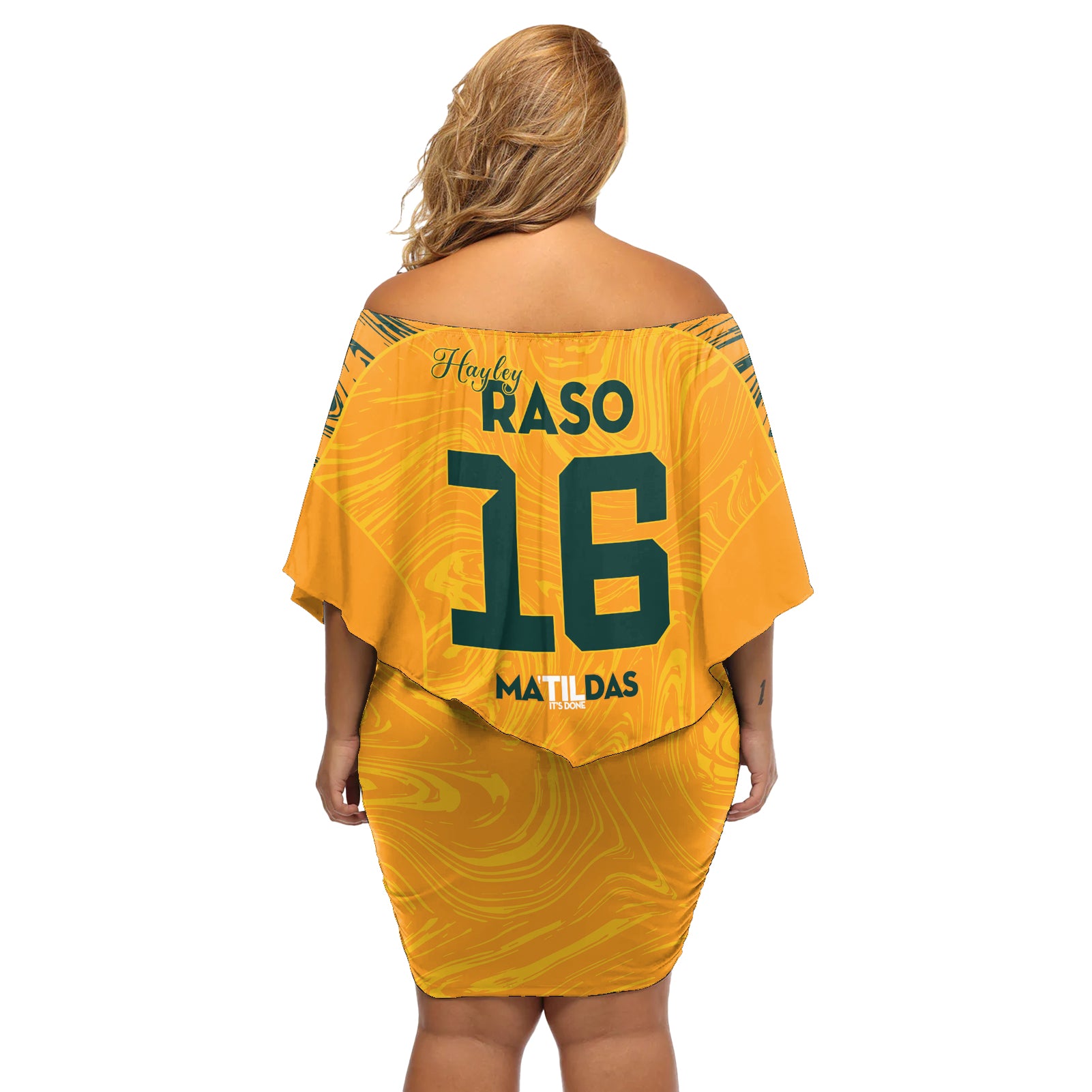 Hayley Raso Australia Matildas Off Shoulder Short Dress
