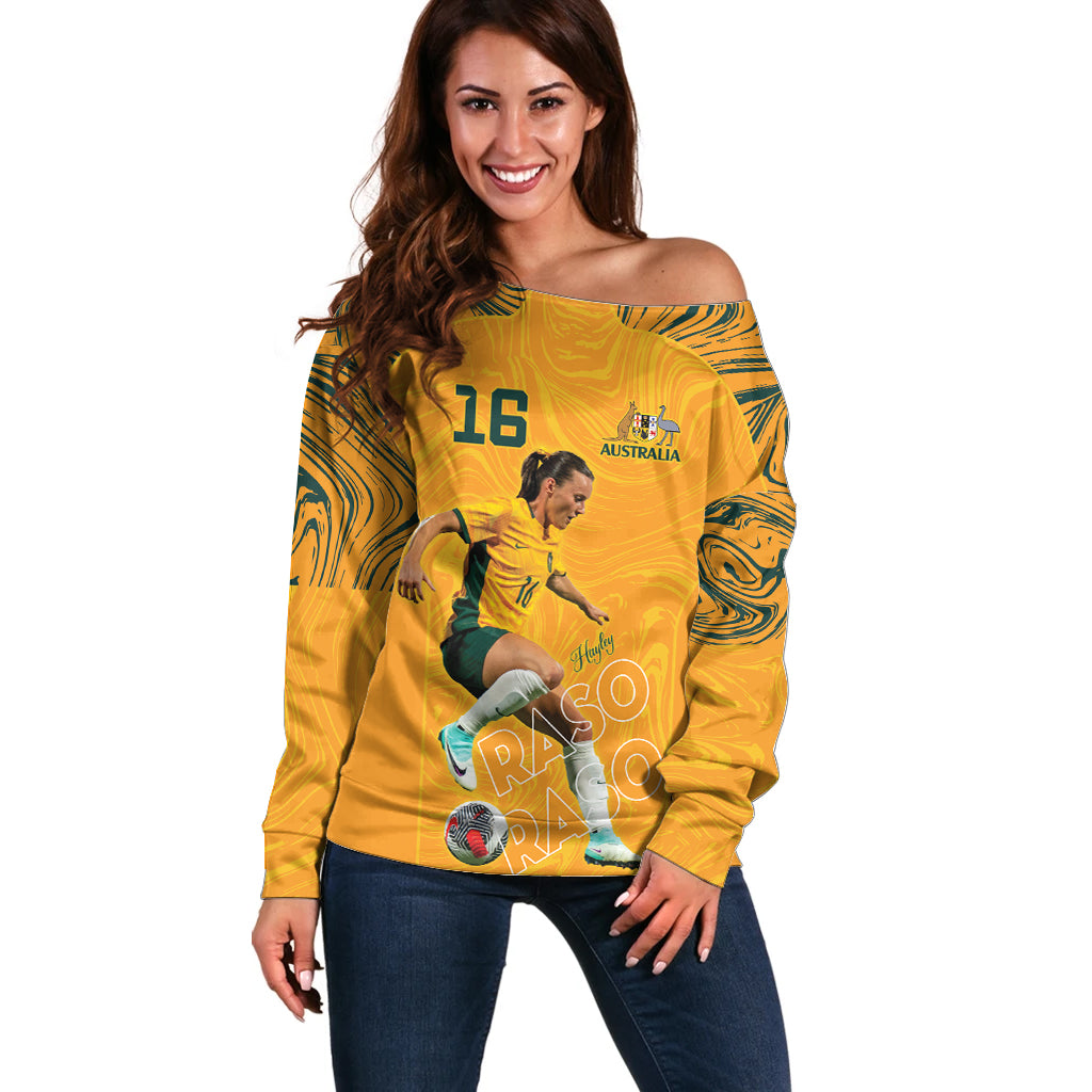 Hayley Raso Australia Matildas Off Shoulder Sweater