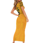 Hayley Raso Australia Matildas Short Sleeve Bodycon Dress