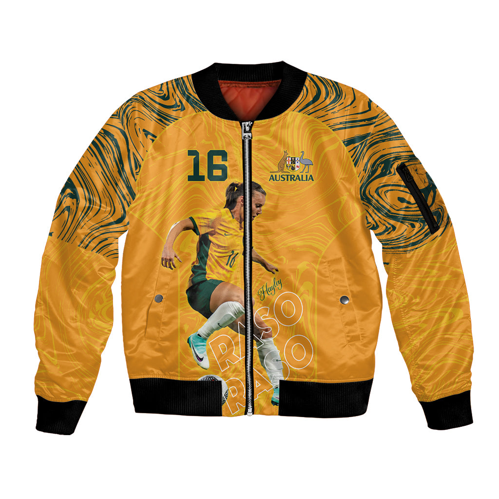 Hayley Raso Australia Matildas Sleeve Zip Bomber Jacket