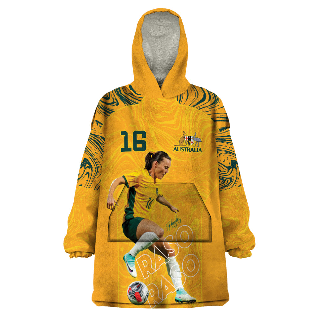 Hayley Raso Australia Matildas Wearable Blanket Hoodie