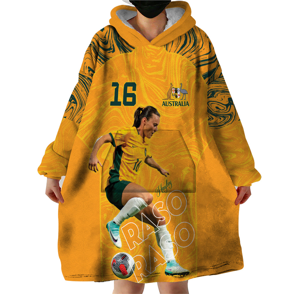 Hayley Raso Australia Matildas Wearable Blanket Hoodie