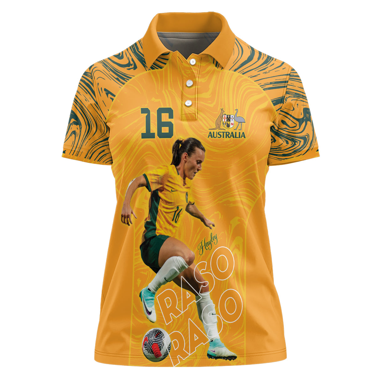 Hayley Raso Australia Matildas Women Polo Shirt