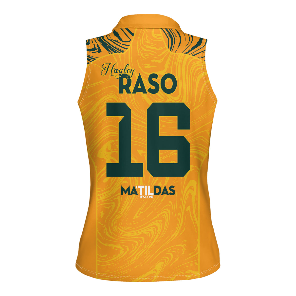 Hayley Raso Australia Matildas Women Sleeveless Polo Shirt
