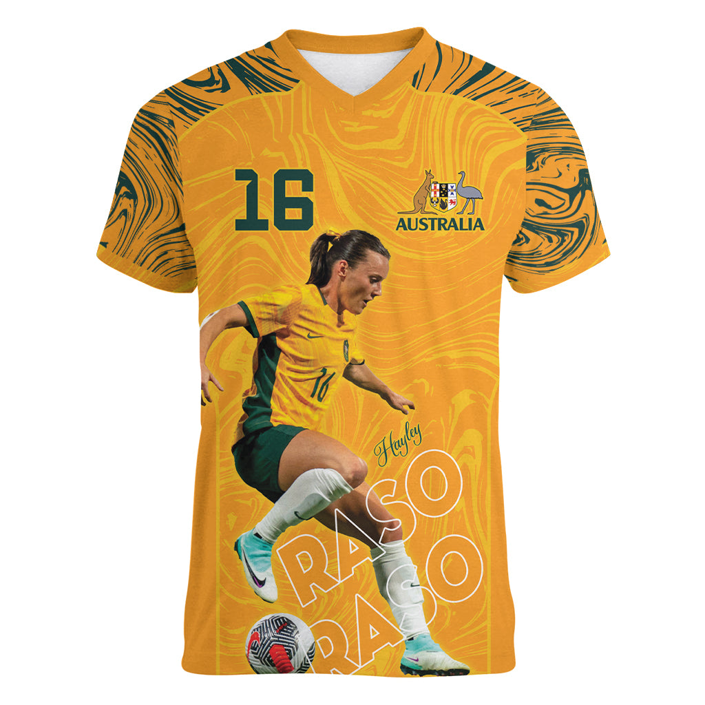 Hayley Raso Australia Matildas Women V-Neck T-Shirt