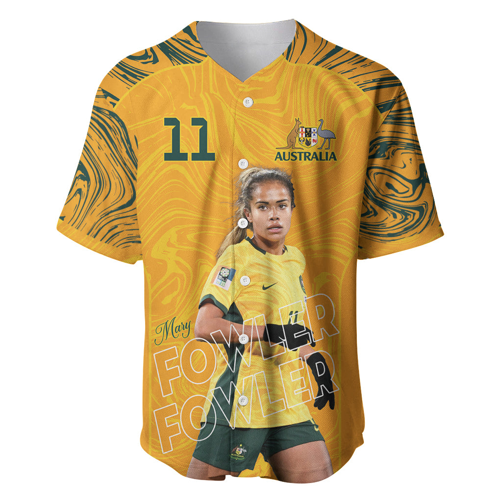 Mary Fowler Australian Matildas Baseball Jersey