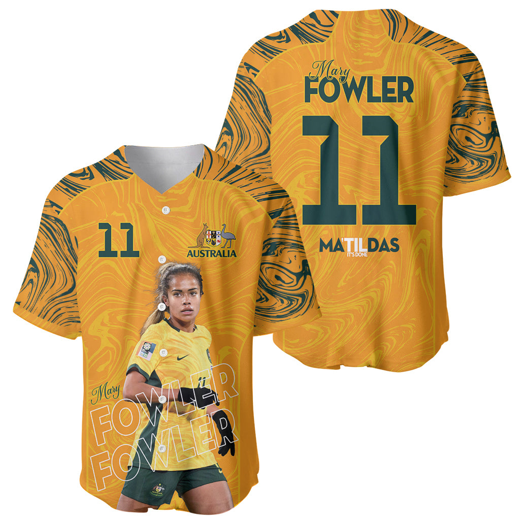 Mary Fowler Australian Matildas Baseball Jersey