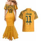 Mary Fowler Australian Matildas Couples Matching Mermaid Dress and Hawaiian Shirt