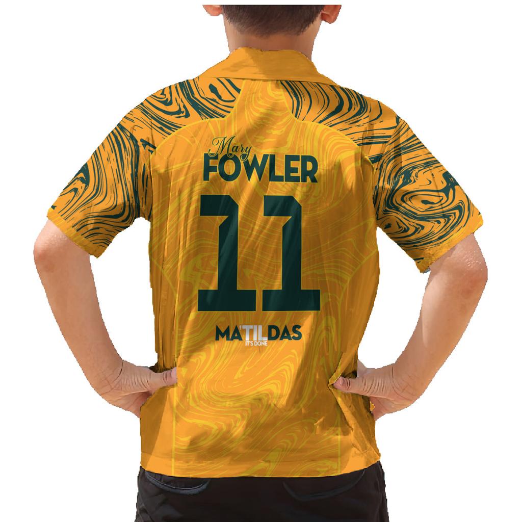 Mary Fowler Australian Matildas Family Matching Mermaid Dress and Hawaiian Shirt
