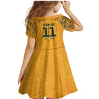 Mary Fowler Australian Matildas Family Matching Mermaid Dress and Hawaiian Shirt
