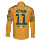 Mary Fowler Australian Matildas Family Matching Short Sleeve Bodycon Dress and Hawaiian Shirt