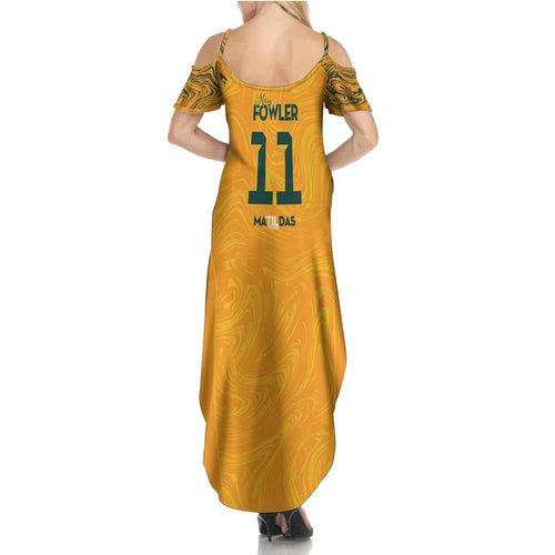 Mary Fowler Australian Matildas Family Matching Summer Maxi Dress and Hawaiian Shirt
