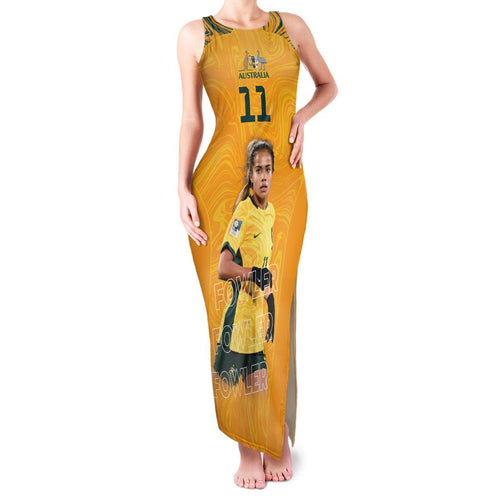 Mary Fowler Australian Matildas Family Matching Tank Maxi Dress and Hawaiian Shirt