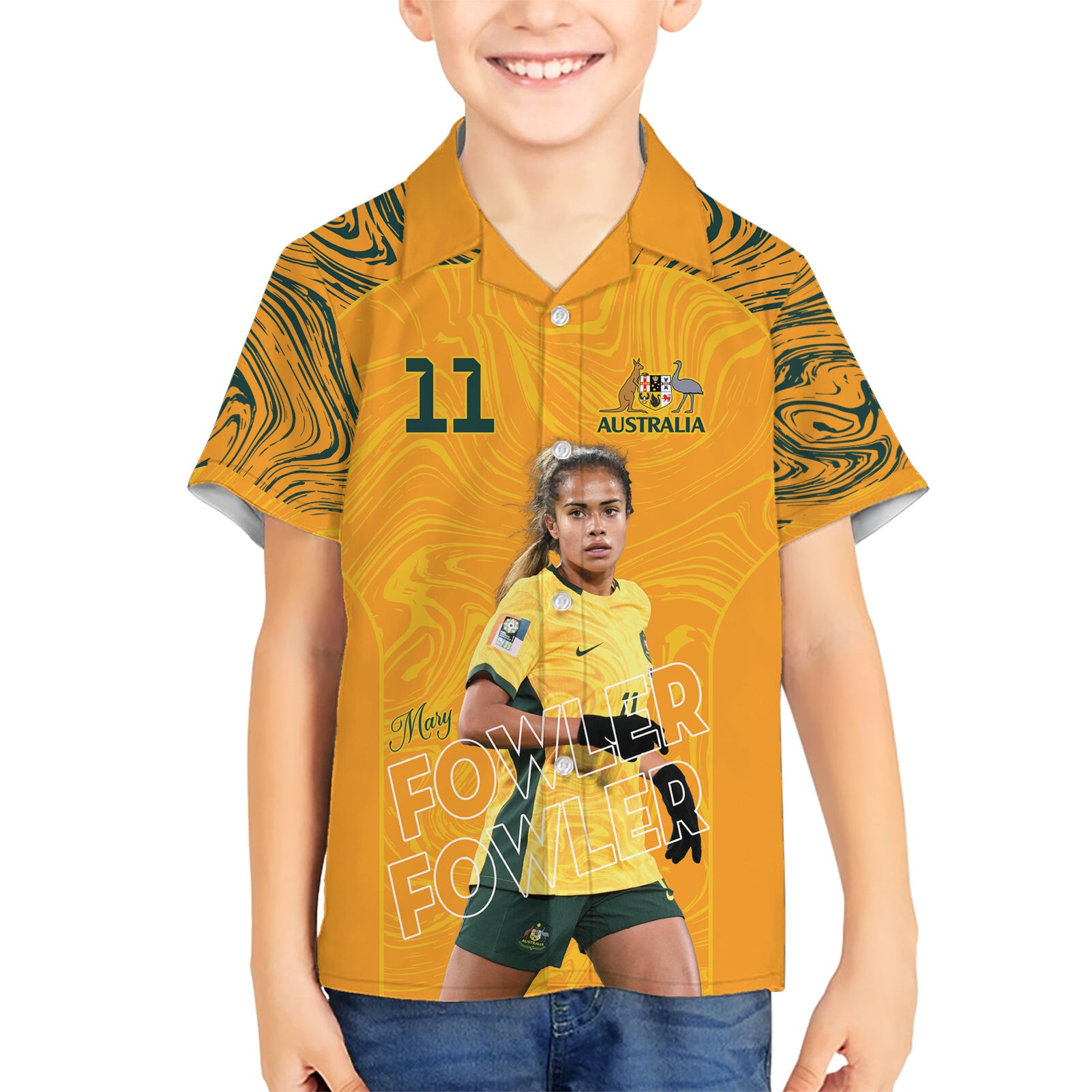 Mary Fowler Australian Matildas Kid Hawaiian Shirt