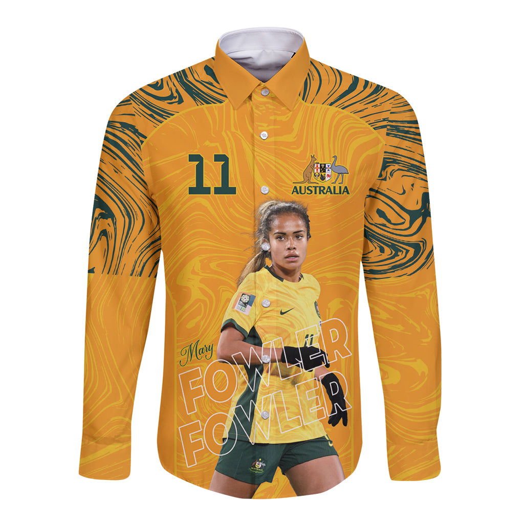 Mary Fowler Australian Matildas Long Sleeve Button Shirt