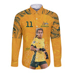 Mary Fowler Australian Matildas Long Sleeve Button Shirt