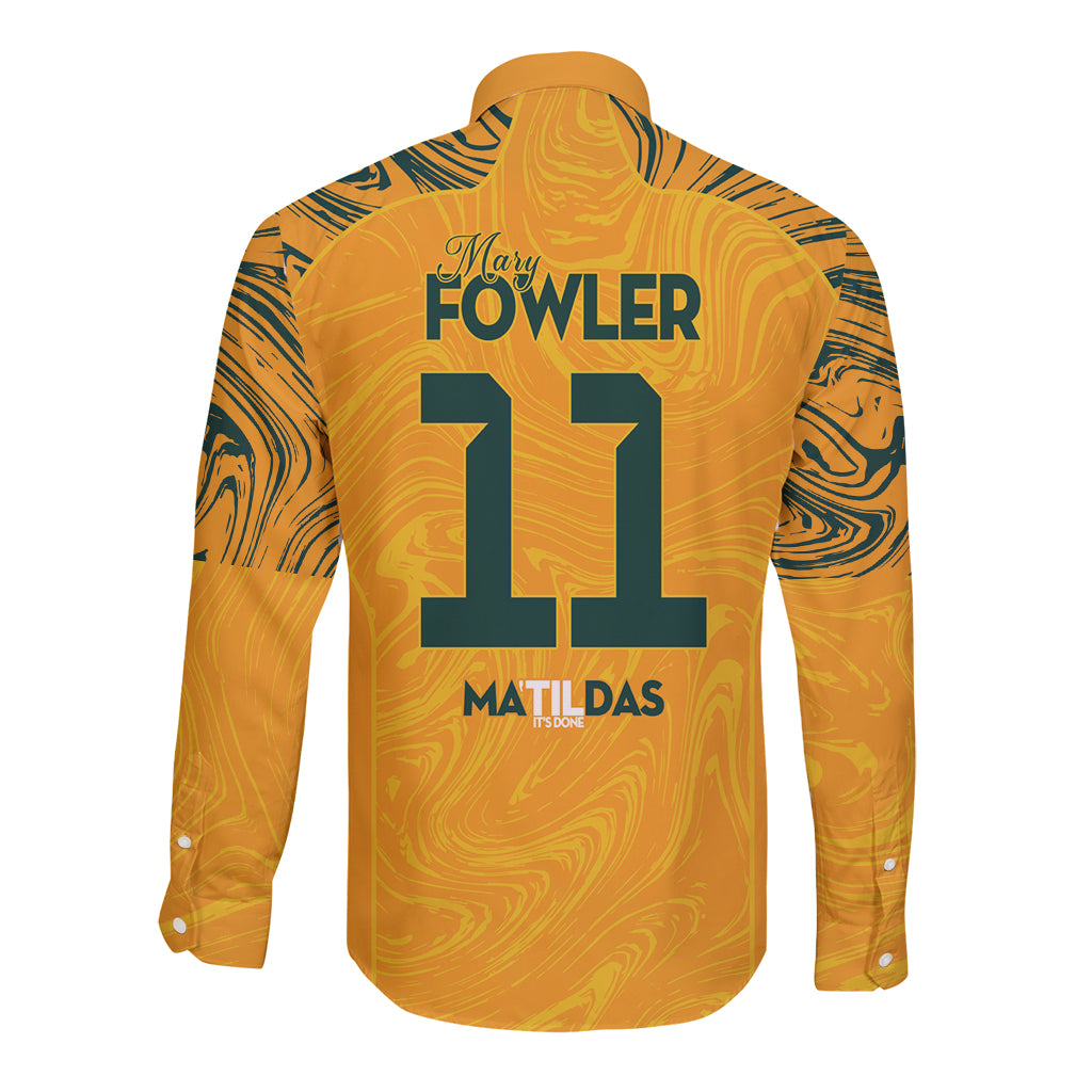 Mary Fowler Australian Matildas Long Sleeve Button Shirt