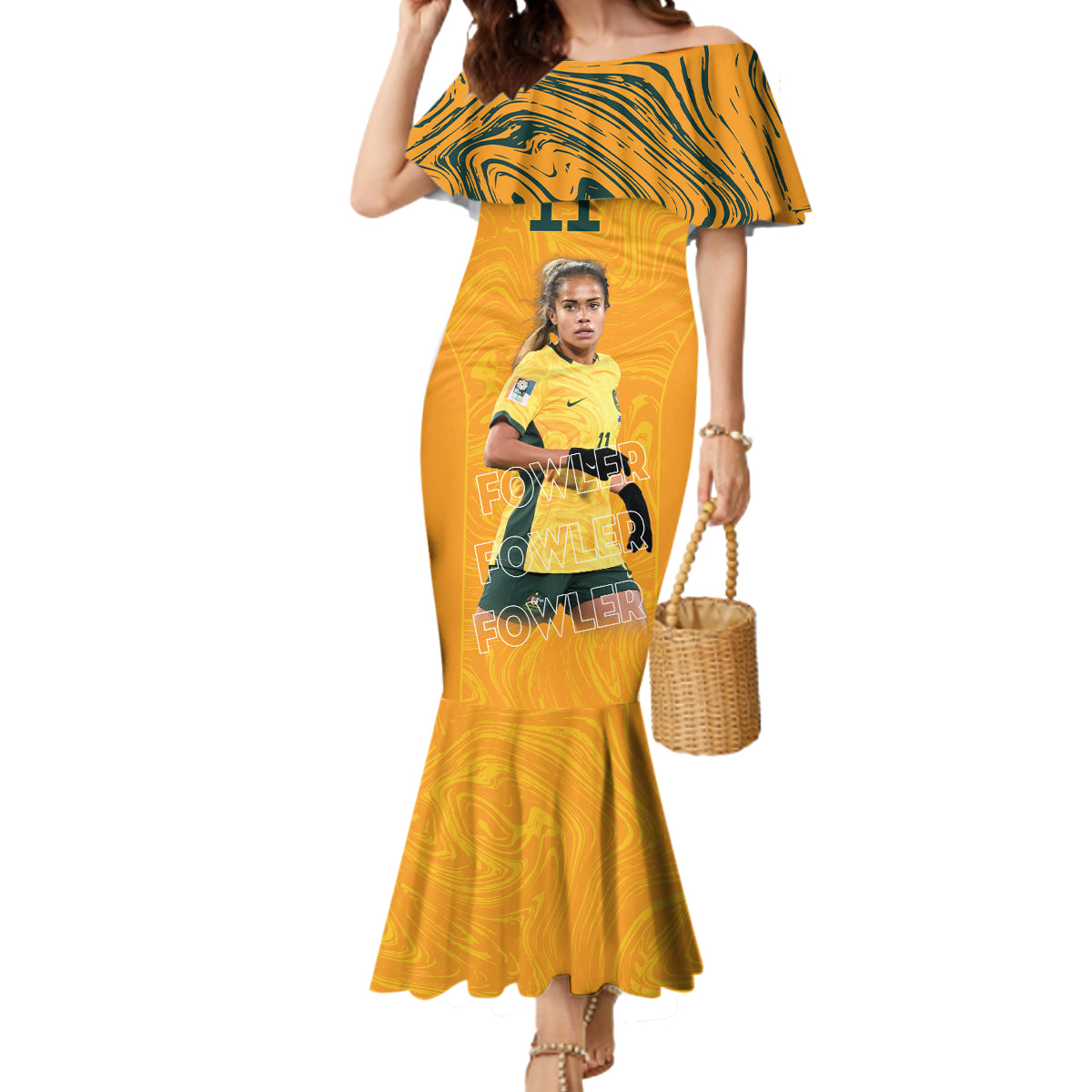 Mary Fowler Australian Matildas Mermaid Dress