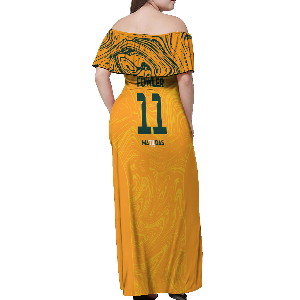 Mary Fowler Australian Matildas Off Shoulder Maxi Dress