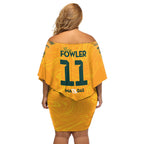 Mary Fowler Australian Matildas Off Shoulder Short Dress