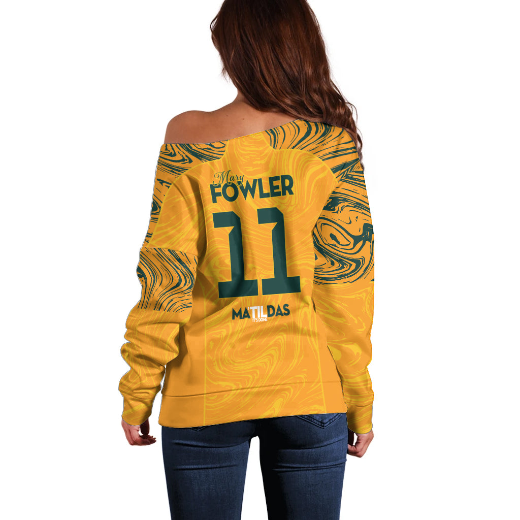 Mary Fowler Australian Matildas Off Shoulder Sweater