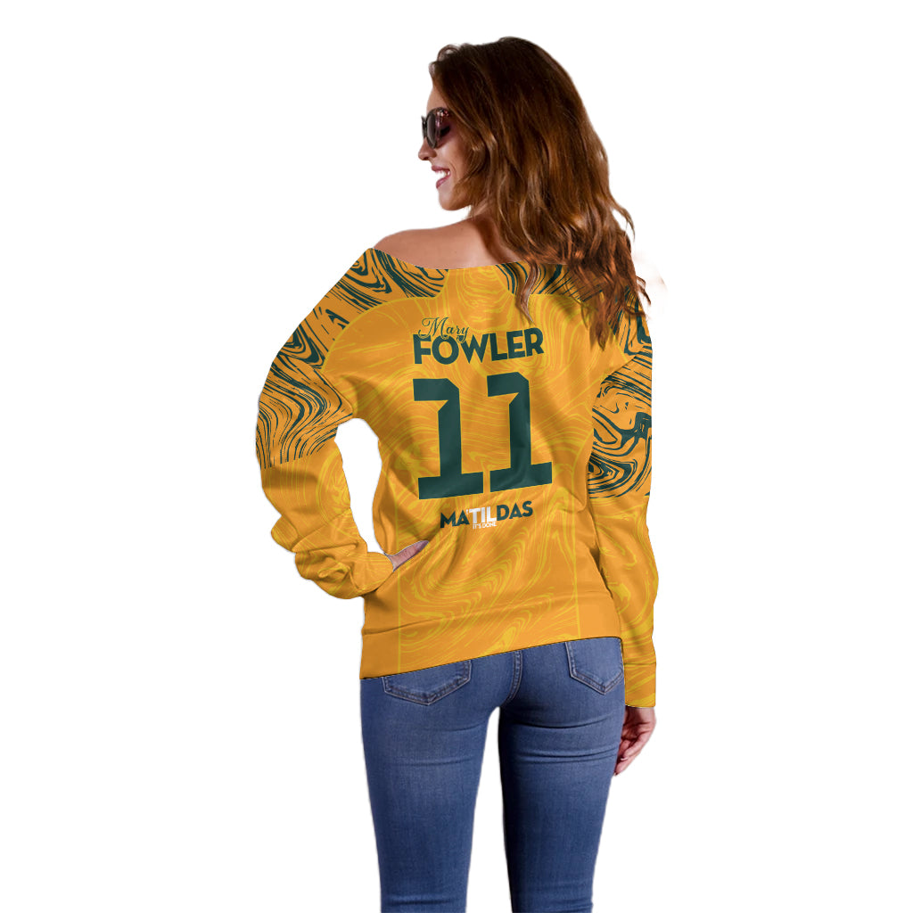 Mary Fowler Australian Matildas Off Shoulder Sweater