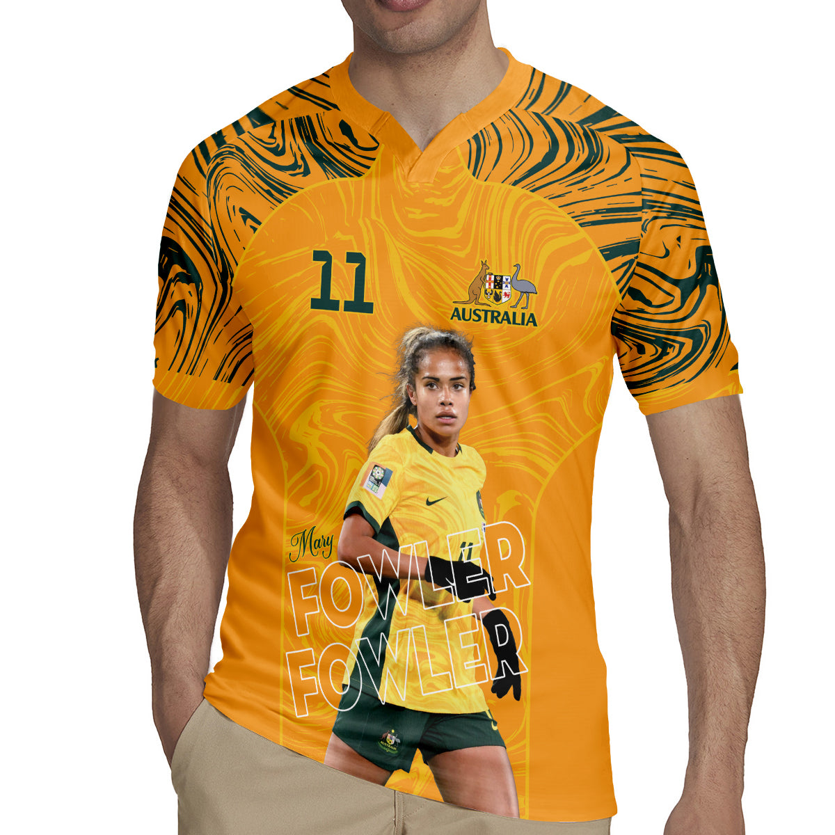 Mary Fowler Australian Matildas Rugby Jersey
