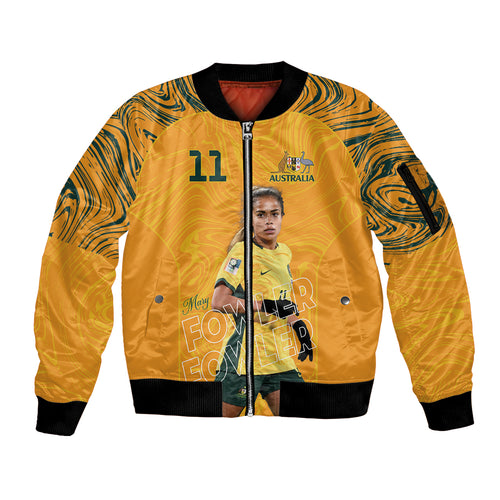 Mary Fowler Australian Matildas Sleeve Zip Bomber Jacket