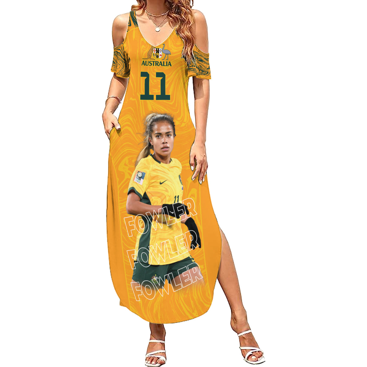Mary Fowler Australian Matildas Summer Maxi Dress