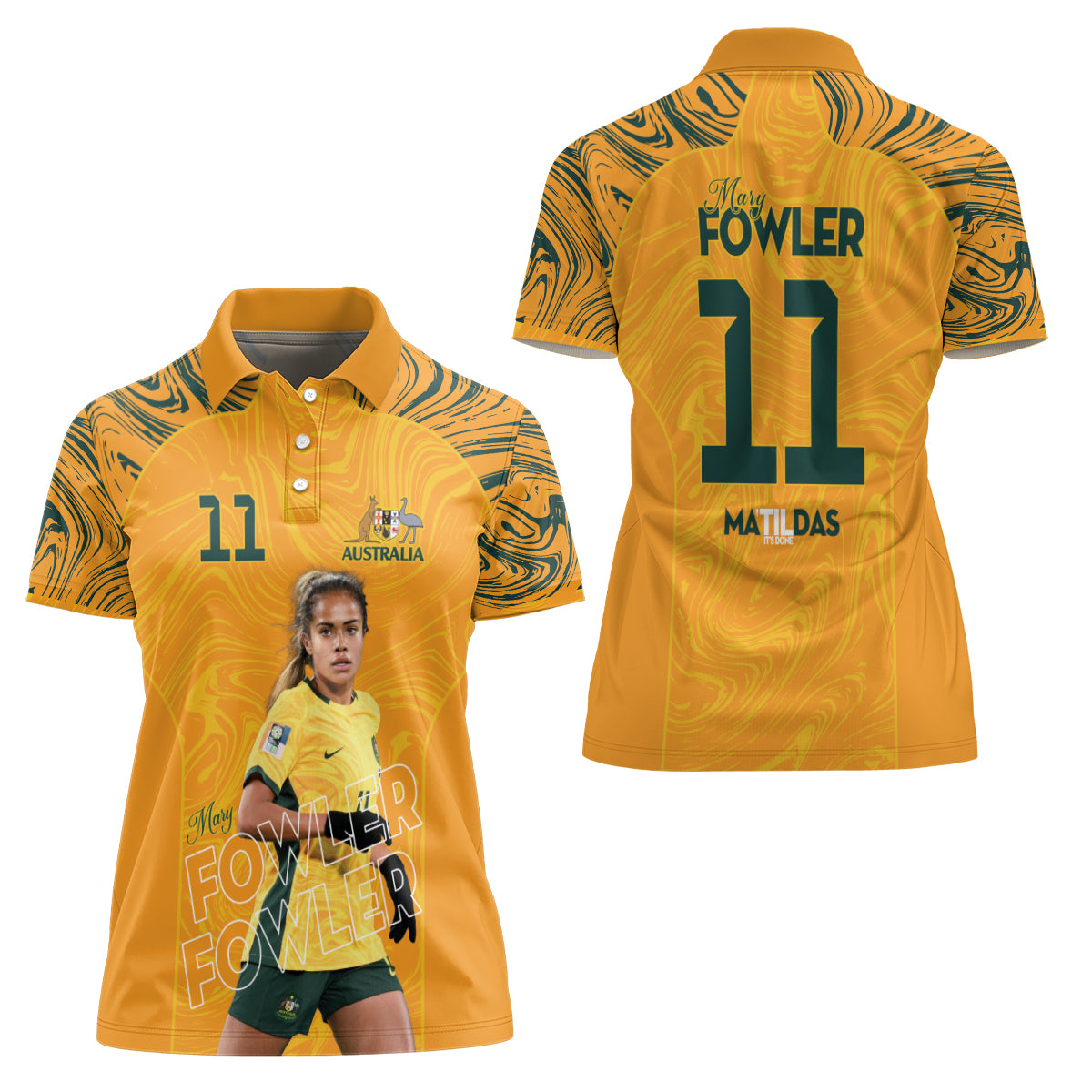 Mary Fowler Australian Matildas Women Polo Shirt