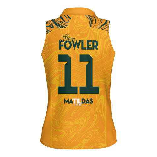 Mary Fowler Australian Matildas Women Sleeveless Polo Shirt