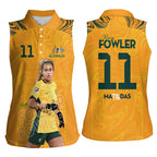 Mary Fowler Australian Matildas Women Sleeveless Polo Shirt