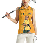Mary Fowler Australian Matildas Women Sleeveless Polo Shirt