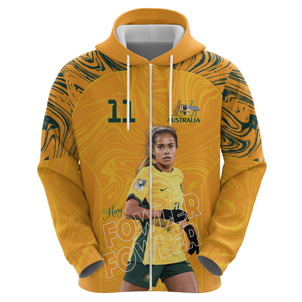 Mary Fowler Australian Matildas Zip Hoodie