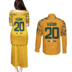 Sam Kerr Australia Matildas Couples Matching Puletasi and Long Sleeve Button Shirt