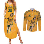 Sam Kerr Australia Matildas Couples Matching Summer Maxi Dress and Long Sleeve Button Shirt