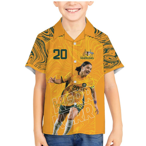 Sam Kerr Australia Matildas Family Matching Mermaid Dress and Hawaiian Shirt