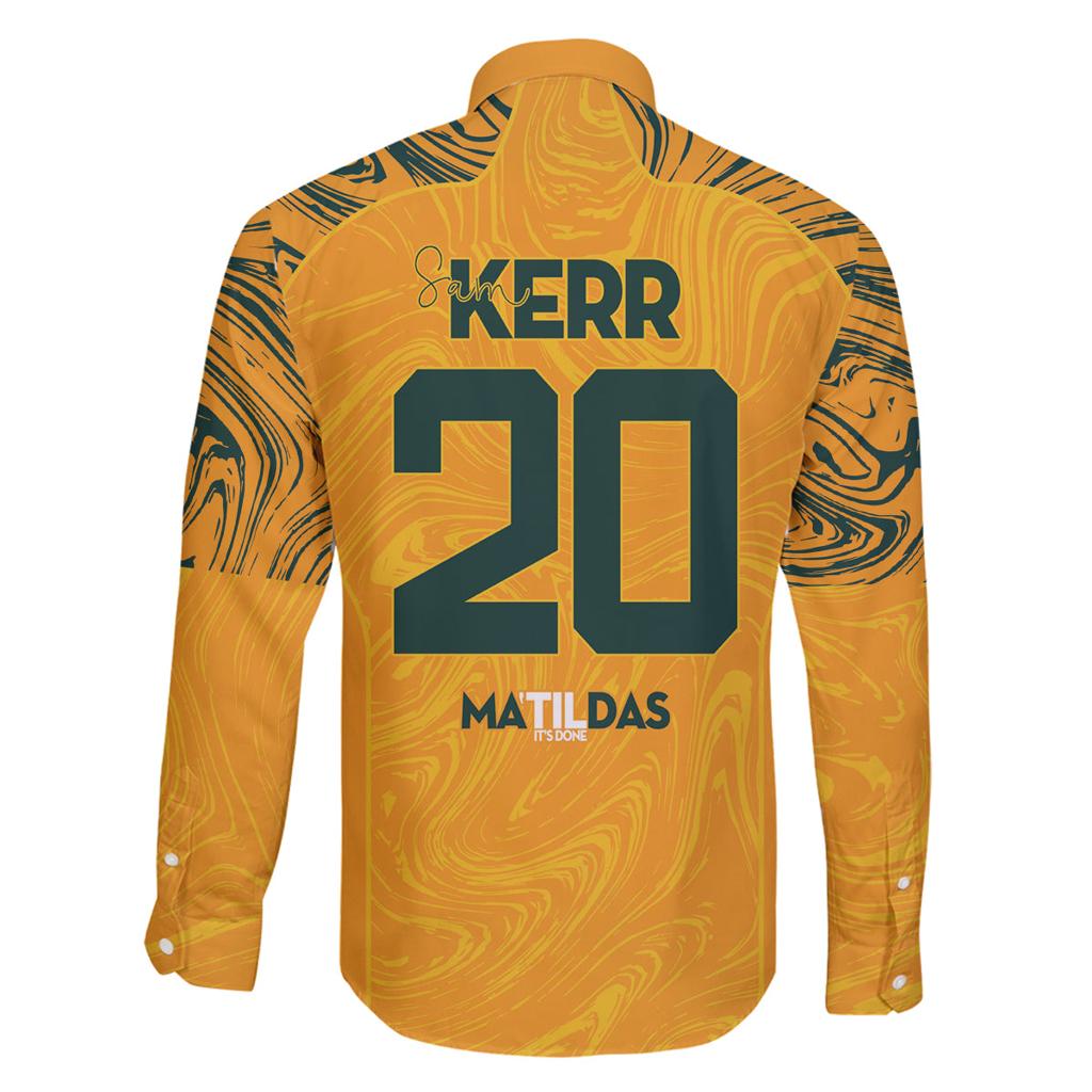 Sam Kerr Australia Matildas Family Matching Off Shoulder Short Dress and Hawaiian Shirt